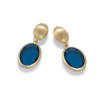 Boucles d'oreilles Aquaforte Femme Caramelle Ovali in Argent Quarzo idrotermale H4180398 - H4180398